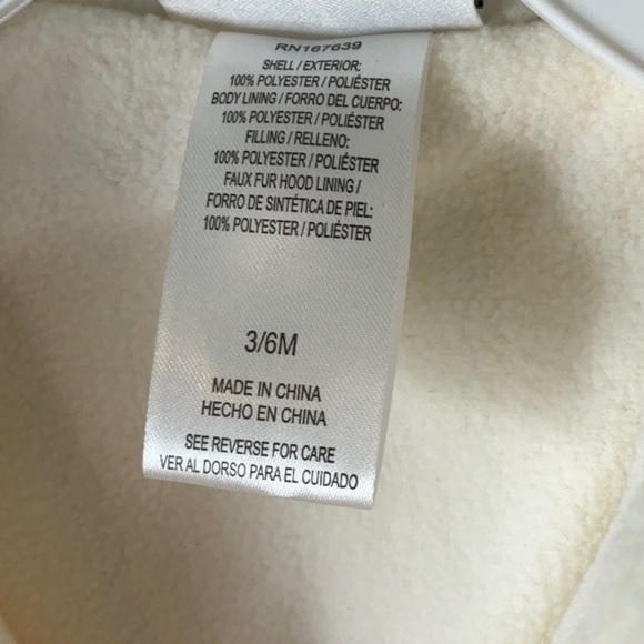 NWT Nicole Miller New York- Hooded Snowsuit One Piece Pink Floral 3/6M - Picture 7 of 16